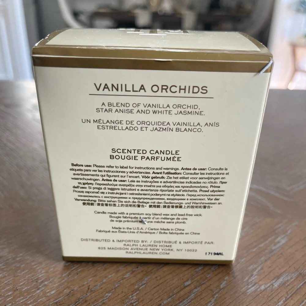 Ralph Lauren Vanilla Orchid 7.2 oz Scented Candle NEW single wick - Picture 4 of 10